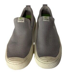 Cariuma Grey Ibi Knit Slip On Sneakers Unisex Adults Women’s 9 Mens 7.5